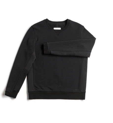 PERFO CREW SWEAT BLACK