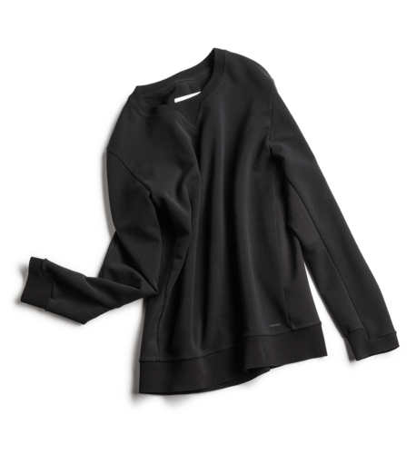 PERFO CREW SWEAT BLACK